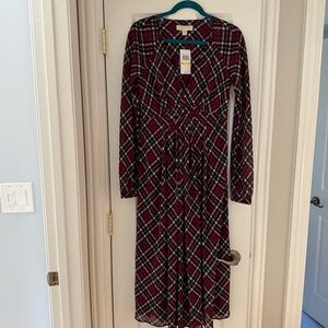 Michael Kors Plaid maci dress M